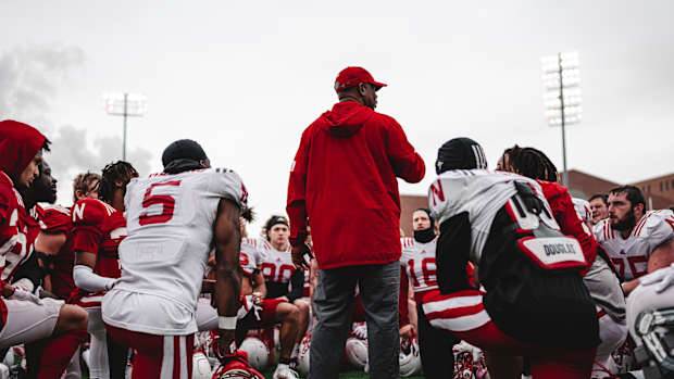 Mickey Joseph 2022 practice Michigan week Nebraska football
